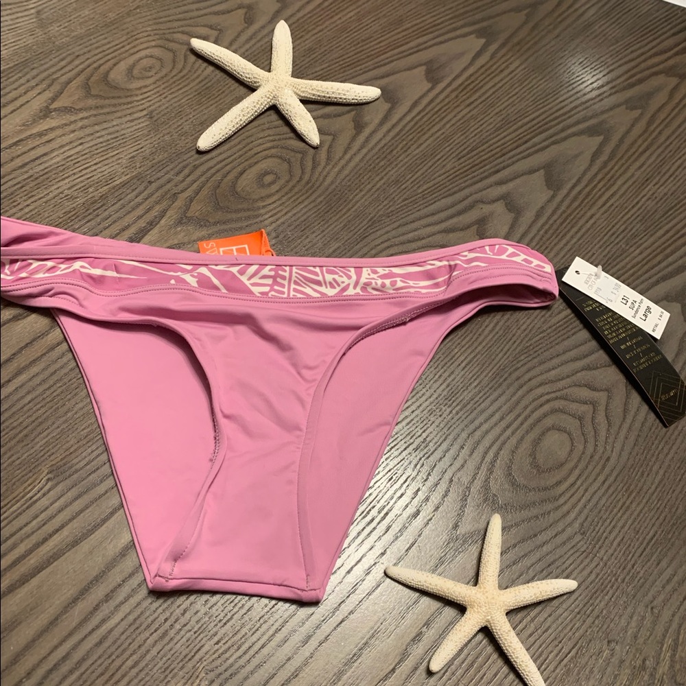 BSWIM Sundance palm lavender bikini bottoms